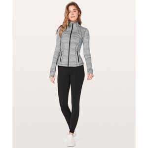 Lululemon Define Jacket in Space Dye Camo Seal Grey Deep Coal Size 10, great sha